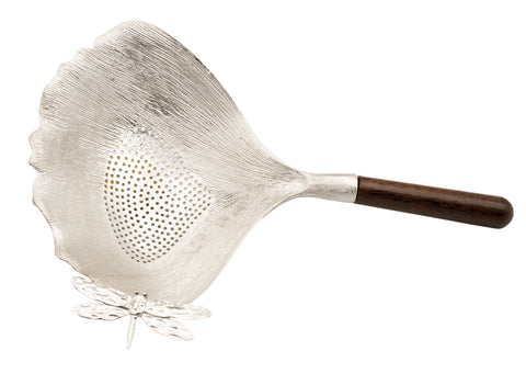 Filtre en étain en forme de pot avec poignée en bois # 93229