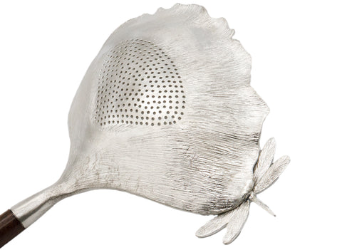 Pot-Shaped Tin Filter with Wooden Handle # 93229