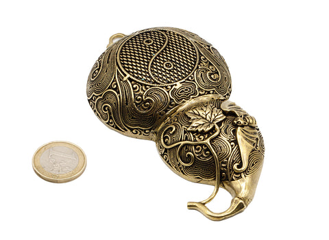 Achthoekig blikken theefilter in kalebasvorm # 93245