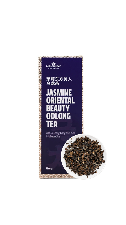 Thé Oolong Beauté Orientale au Jasmin (Mo Li Dong Fang Mei Ren Wulong Cha)