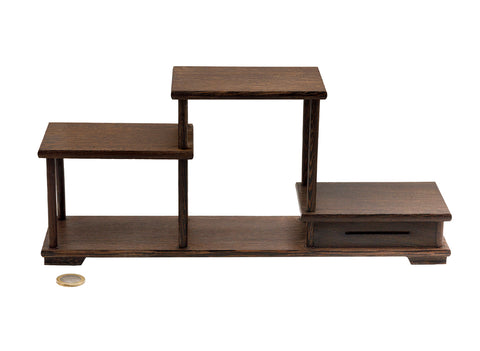 Wooden Tiered Teaware Display Shelf # 93321