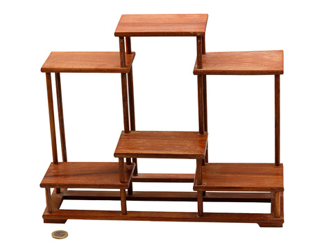 Multi-Tier Wooden Teaware Display Shelf # 93318