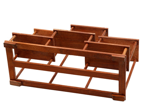 Étagère d'exposition multi-niveaux en bois pour accessoires de thé # 93318