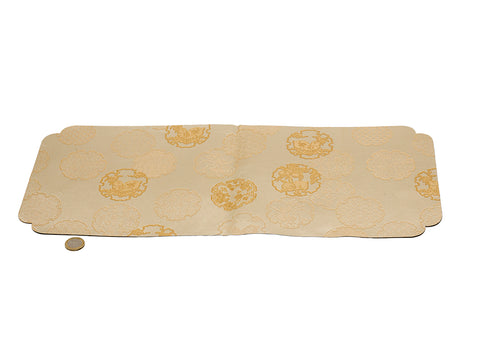 Double-Sided Tea Runner with Golden Patterns # 93248