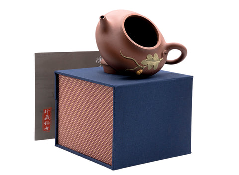 Gourd stone scoop Yixing teapot # 91219
