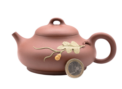 Gourd stone scoop Yixing teapot # 91219
