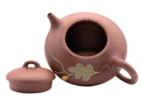 Gourd stone scoop Yixing teapot # 91219