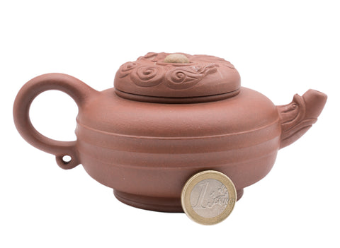 Shuanglong opera bead Teapot # 91340 210 ml
