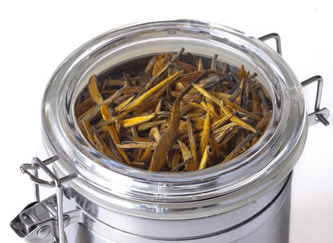 Bank for tea # 20775, metal, stainless steel with clasp (lockneck), 780 ml.