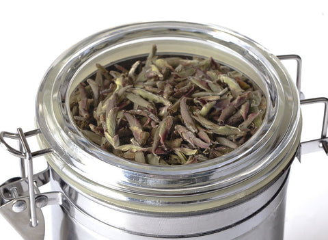 Bank for tea # 20776, metal, stainless steel with clasp (lockneck), 940 ml.
