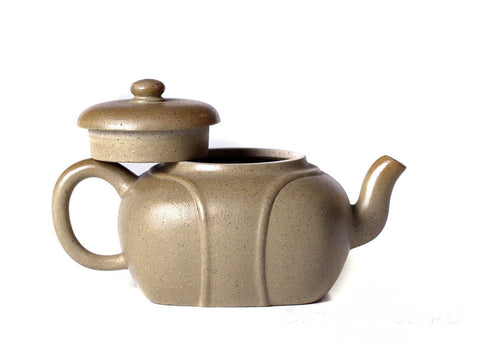 Teapot # 21669, yixing clay, wood firing, 170 ml.