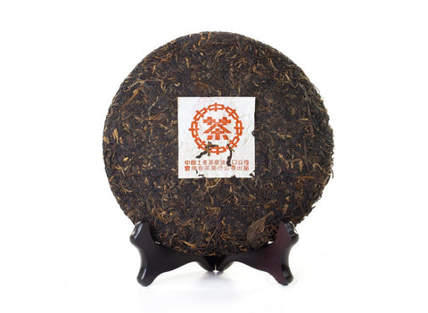 Zhong Cha, recipe 7542 Hong Yin («Red Seal») (2000), aged sheng puer, 330 g
