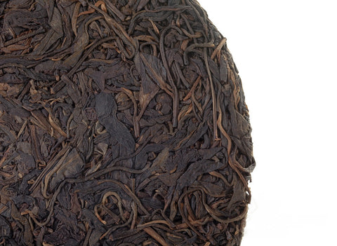 Hong Yin Da Ye Qiaomu Zhong (Sheng Puer von Großblattbäumen „Red Seal“ 2003), 322 g