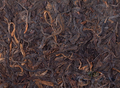 Lan Yin Te Bing (Eisenpresse, 1997), gealterter Sheng Puer