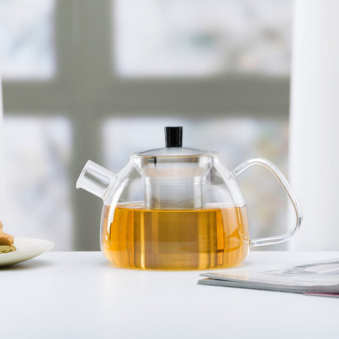 Glass Teapot 900ml with Removable Stainless Steel Infuser # 801
