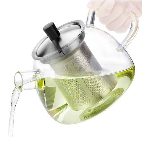 900ml Glasteekanne mit Sieb