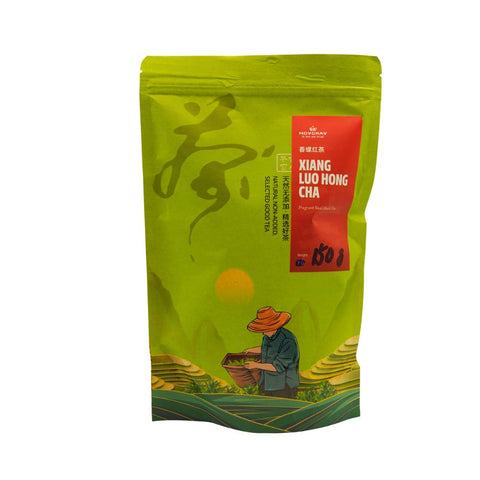 Black Tea Fragrant Snail (Xiang Luo Hong Cha), Chinese tea from Fujian Province (Red Tea), 35g, 7g