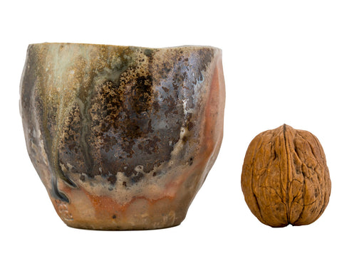 Cup handmade # 46794, ceramic/wood firing, 110 ml.