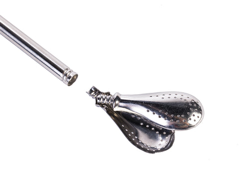 Bombilla (bomba or massasa) separable # 20, metal, 19 cm