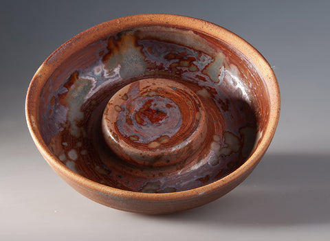 Teeschiffchen handgefertigt Moychay #49099, Holzbrand/Keramik, 250 ml.