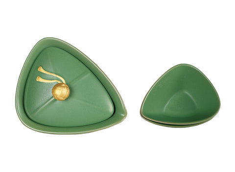 Green Dragon Boat Festival Travel Teacup Set  # 94489