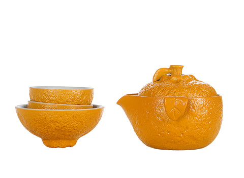 Orange Travel Teacup Set # 94490
