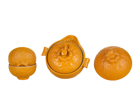 Orange Travel Teacup Set # 94490