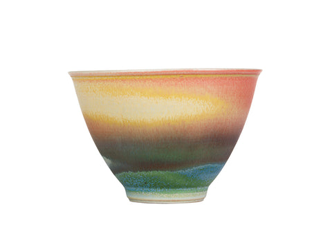 Red and Green Gradient Tea Cup  # 94499