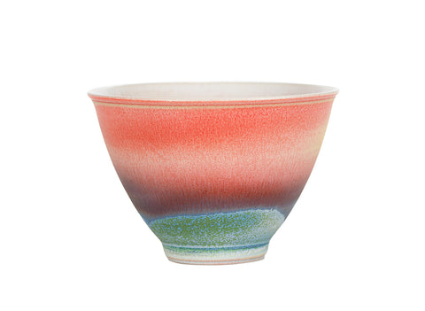 Red and Green Gradient Tea Cup  # 94499