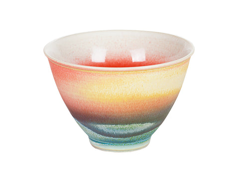Red and Green Gradient Tea Cup  # 94499