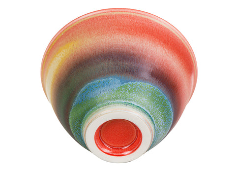 Red and Green Gradient Tea Cup  # 94499