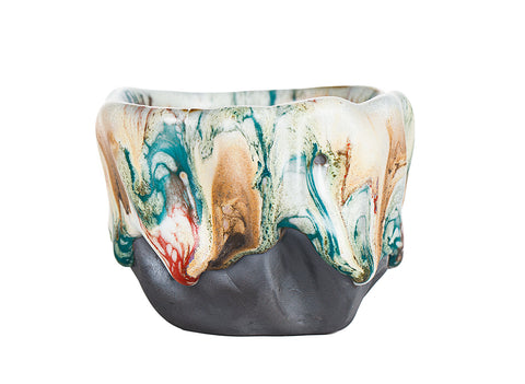 Taza esmaltada verde estilo Shino 140 ml # 94469