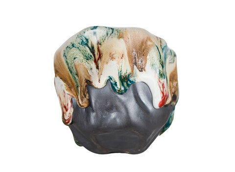 Taza esmaltada verde estilo Shino 140 ml # 94469