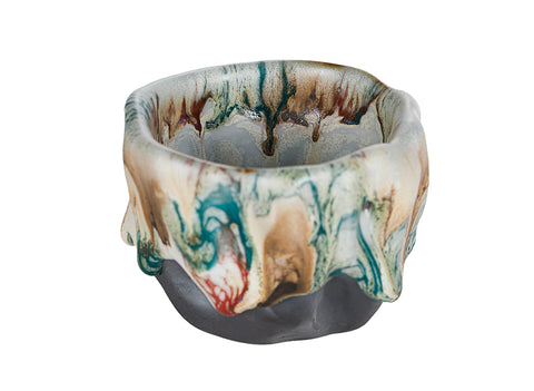 Taza esmaltada verde estilo Shino 140 ml # 94469