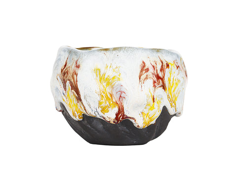 Shino-Style Yellow Glazed Cup # 94470