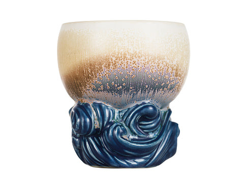 Taza de porcelana con pedestal degradado # 94472