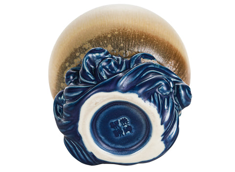 Taza de porcelana con pedestal degradado # 94472