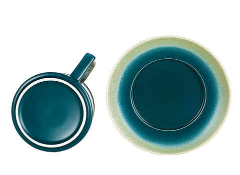 Taza degradada en verde tinta # 94478