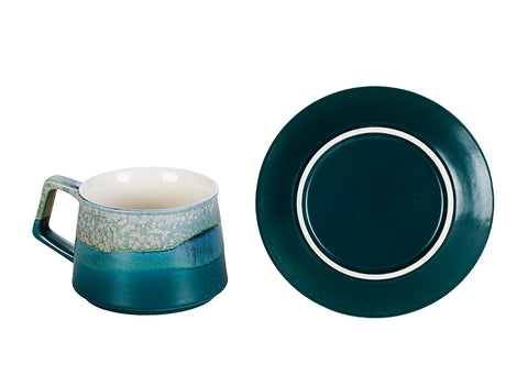 Taza degradada en verde tinta # 94478