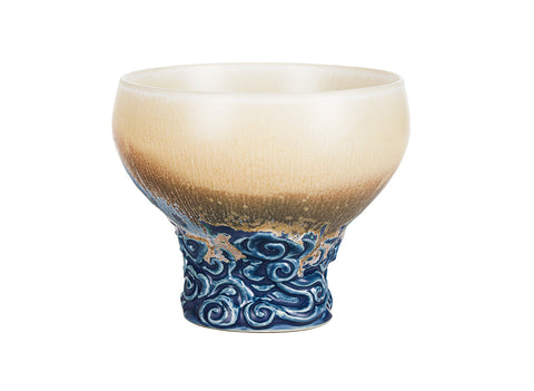 Taza de porcelana con pedestal degradado # 94473