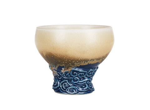 Taza de porcelana con pedestal degradado # 94473