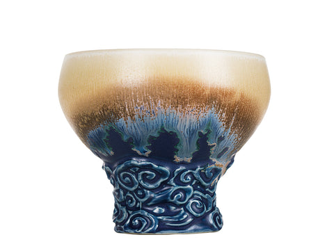 Taza de porcelana con pedestal degradado # 94473