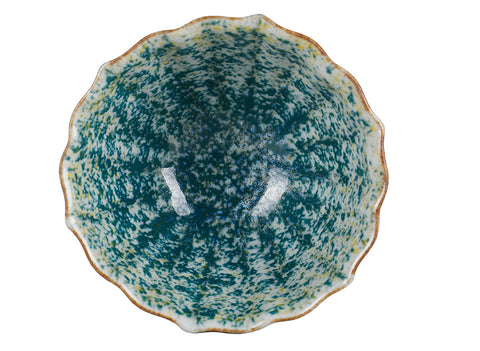 Peacock Green Flared Flower Cup # 94482