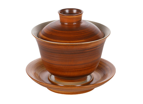 Gaiwan en porcelaine à grain de bois # 94475