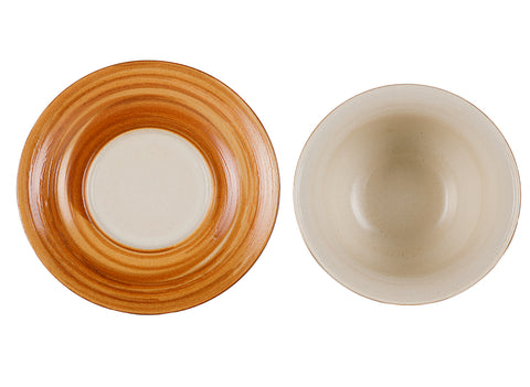 Gaiwan en porcelaine à grain de bois # 94475