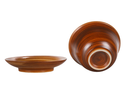 Gaiwan en porcelaine à grain de bois # 94475