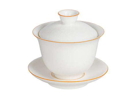 Gaiwan blanc de lune trois pièces # 94486