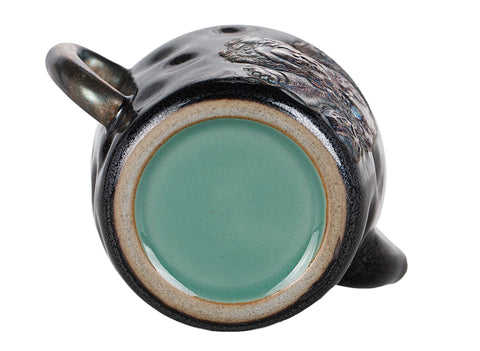 Handcrafted Ceramic Teapot with Floral Motif # 94383