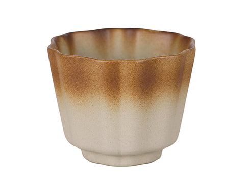 Tasse à thé cannelée à large bord # 94388