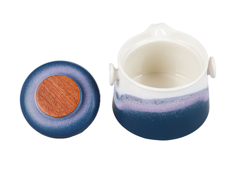 Blue Travel Tea Set with Side-Handle Teapot # 94381